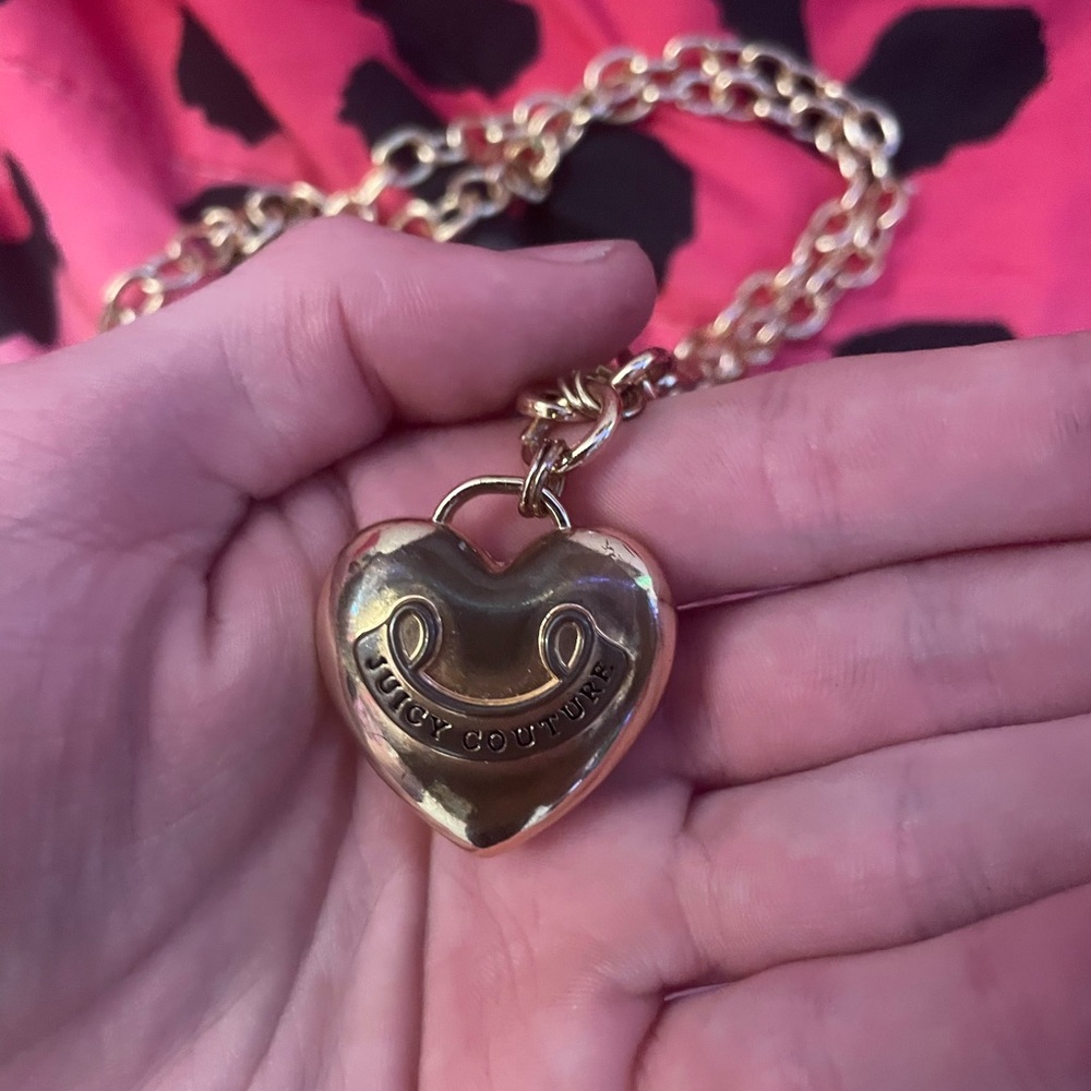 Juicy Couture Gold Heart Pendant Necklace